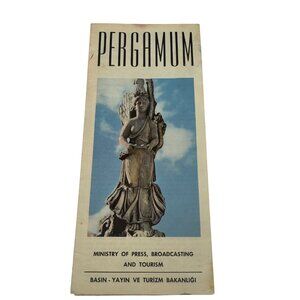 Vintage Pergamum Travel Brochure Historical Map & Guide